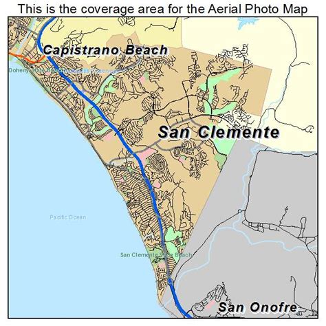 Aerial Photography Map of San Clemente, CA California