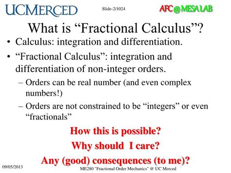 Fractional Calculus