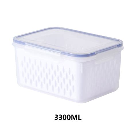 QIIBURR Plastic Storage Bins with Lids Large Size Fruit Vegetable ...