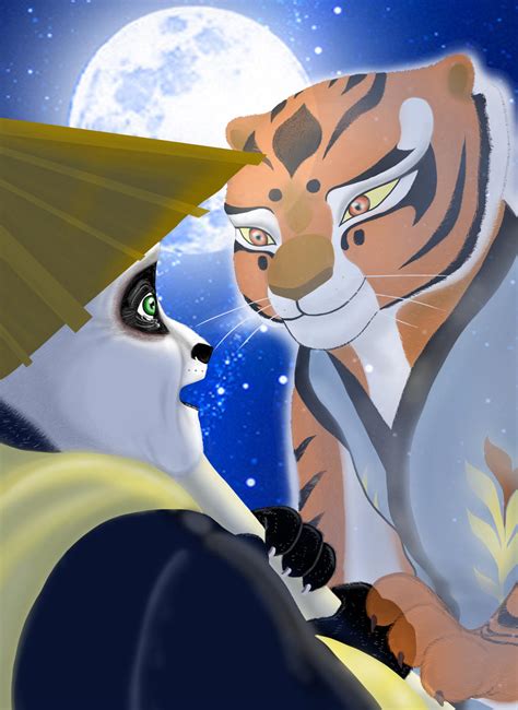 Kung fu panda - Po and Tigress - I miss you by Miranh on DeviantArt