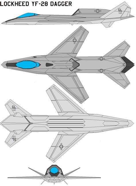 Lockheed YF-28 dagger by bagera3005.deviantart.com Hypothetical design from a treasure trove of ...