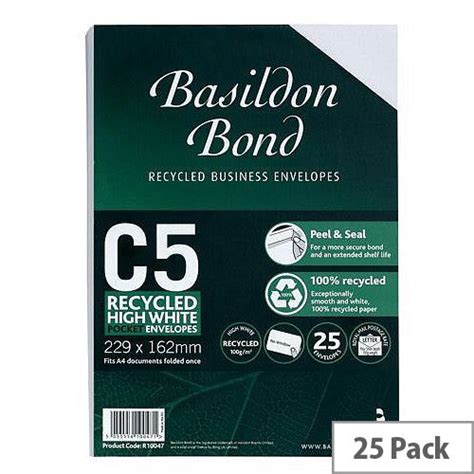 Basildon Bond Envelopes C5 Retail Pack Ref R10047 [Pack 25] - Hunt Office UK