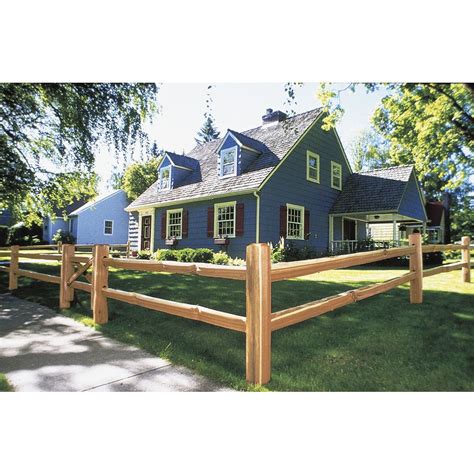 Shop Idaho Timber Cedar True Split Wood Fence Rail (Common: 3-in x 10 ...