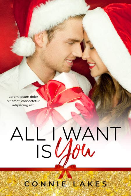 All I Want Is You - Christmas Romance Premade Book Cover For Sale ...