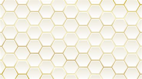 3d white gold hexagonal wallpaper pattern vector background 19485164 ...