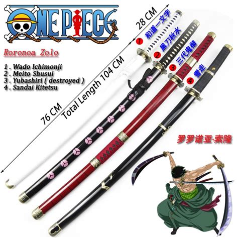 One Piece Roronoa Zoro Swords ( Cosplay Wooden Sword ), Everything Else ...