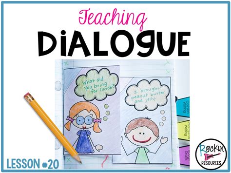 Writing Mini Lesson #20- Dialogue in a Narrative Essay - Rockin Resources