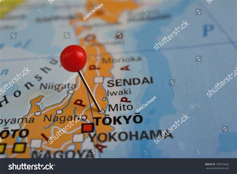 Mito Pinned On Map City Japan Stock Photo 709579630 | Shutterstock