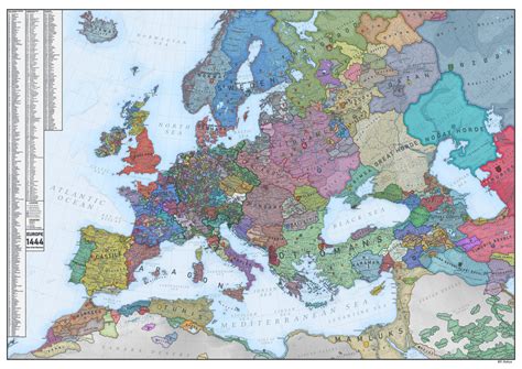 Explore this Fascinating Map of Medieval Europe in 1444