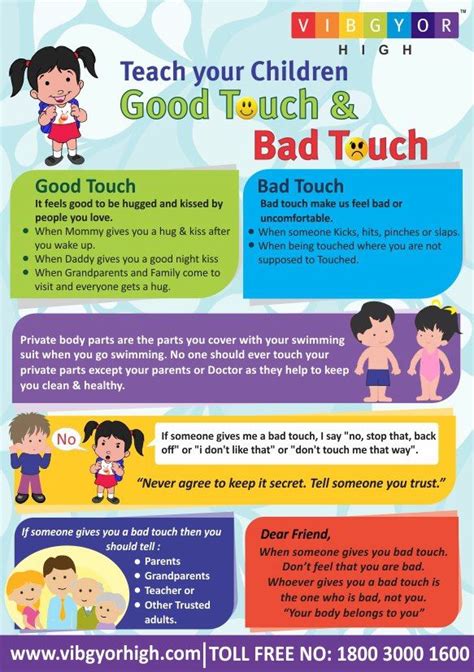 Vibgyor High: Know Good Touch & Bad Touch | Kids education, Parenting skills, Kids and parenting