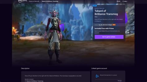 World of Warcraft players get free Tabard of Brilliance transmog | esports.gg