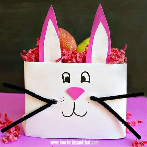 Easy Easter Bunny Basket Craft- DIY Kids RECYCLE K CUP BOX