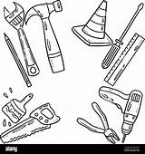 Tools Coloring Pages sketch template