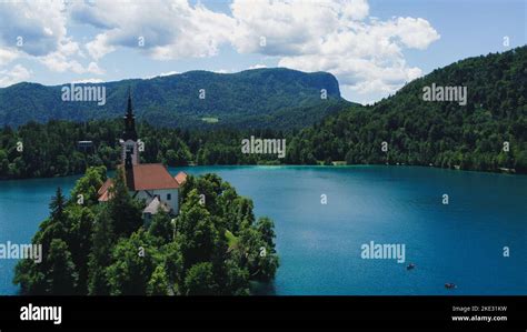 Lake Bled - Slovenia [Drone] Stock Photo - Alamy