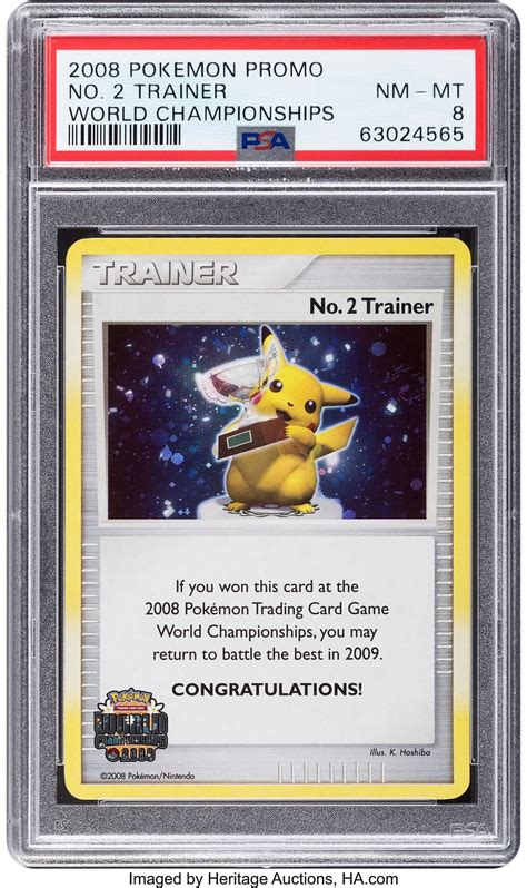 Pokémon TCG: "No. 2 Trainer Card" For Auction At Heritage Auctions