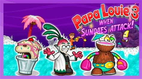 O ATAQUE DOS SUNDAES - Papa Louie 3 - YouTube