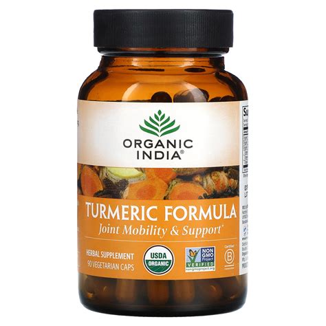 Organic India, Turmeric Formula, 90 Vegetarian Caps