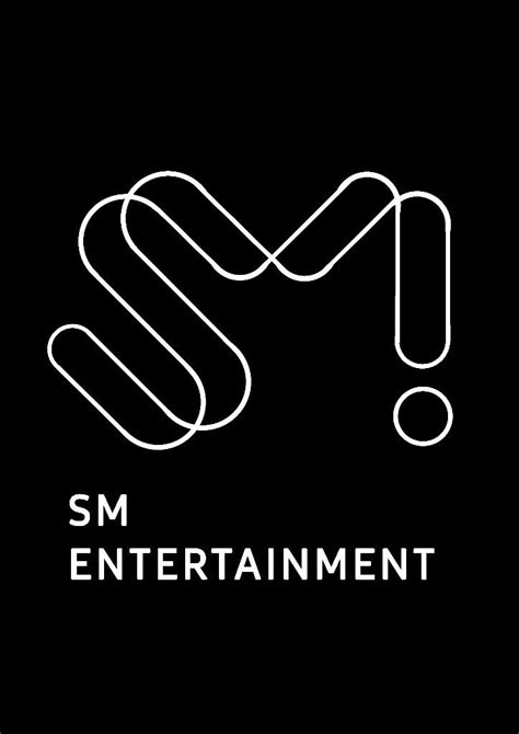 SM Ent Logo - Black and White Design