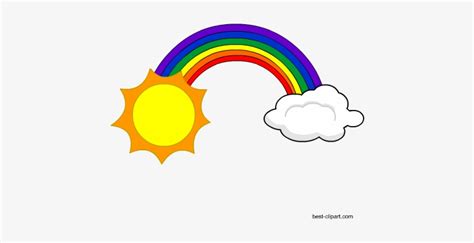 Free Sun Clip Art - Sun And Rainbow Clipart - 450x450 PNG Download - PNGkit