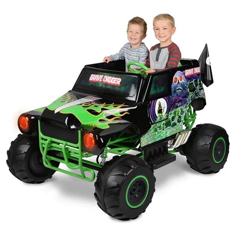 Monster Jam Grave Digger, 24V Battery Ride On, Ages 3+, 5MPH Max Speed ...