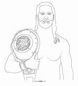 Seth Rollins Coloring Pages  Nation sketch template
