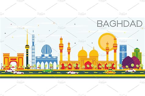 Baghdad Skyline | People Illustrations ~ Creative Market