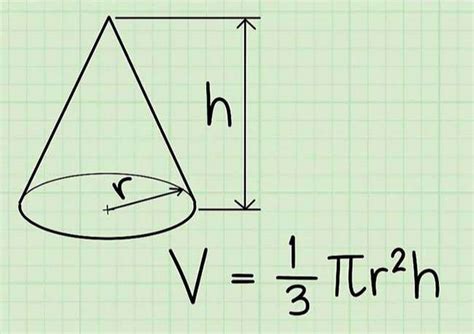 Công thức tính thể tích khối nón kèm ví dụ