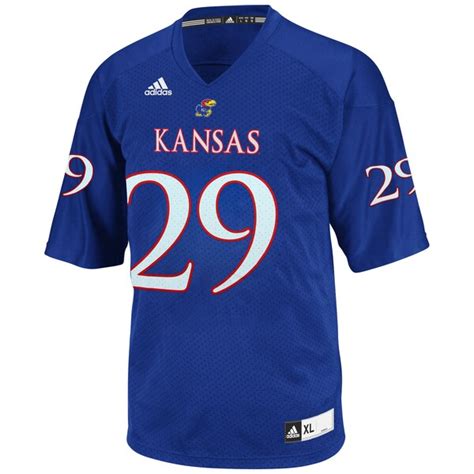 adidas No. 29 Kansas Jayhawks Royal Blue Replica Football Jersey