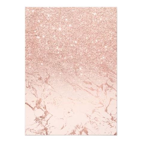 Rose Gold Glitter Marble Background