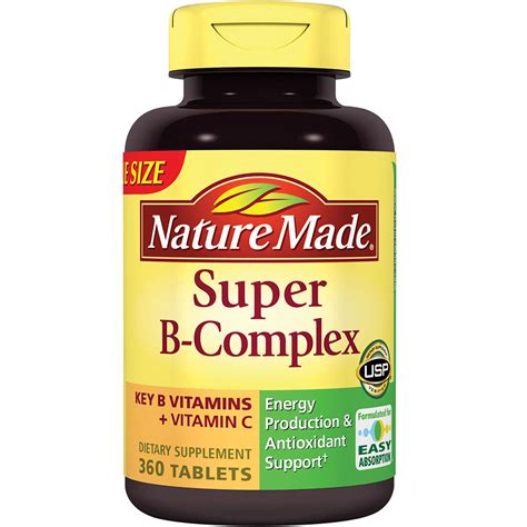 Nature Made Super B Complex Tablets HUGE 280 Count KEY B VITAMINS PLUS C 05/2016 | eBay