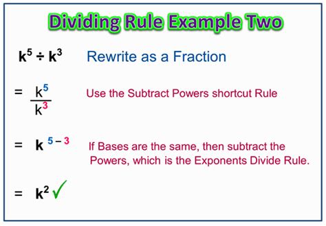 Division Rule For Exponents | Slide Elements