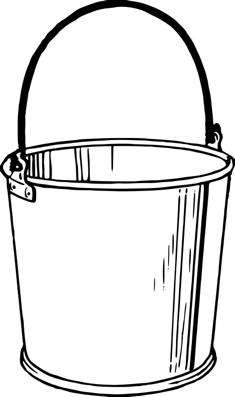 Paint Bucket Clip Art Sketch Coloring Page