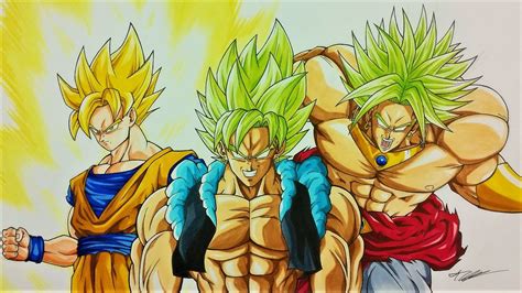 Drawing BROKU | Goku & Broly FUSION | Dragonball Z | TolgArt - YouTube