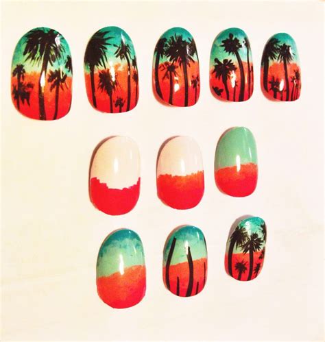 Hollywood Boulevard Nails for Company Magazine | Nail art summer, Palm nails, Beach nails