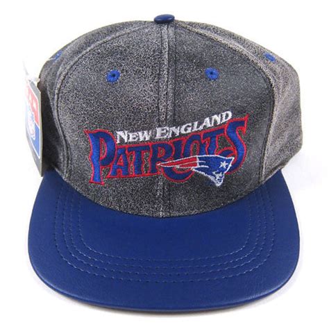 Vintage New England Patriots leather Snapback Hat – For All To Envy