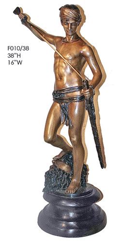 Bronze David w/ Goliath Statue – (last year's prices)