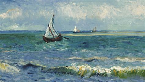 Vincent van Gogh | Seascape near Les Saintes-Maries-de-la-Me, 1888 | Tutt'Art@ | Masterpieces