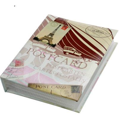 Postcard Album Retro with 50 Transparent Pages | SAFE Collecting Supplies