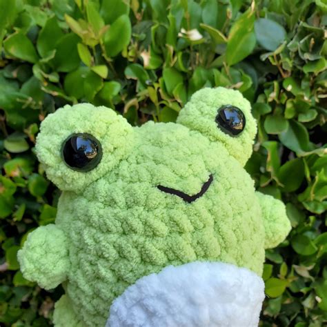 Frog Plushie Crochet Amigurumi Froggy Plush Soft Squishy | Etsy