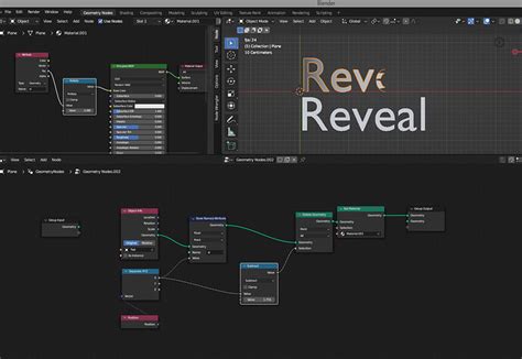 Reveal animation using Geometry Nodes - Animation and Rigging - Blender Artists Community