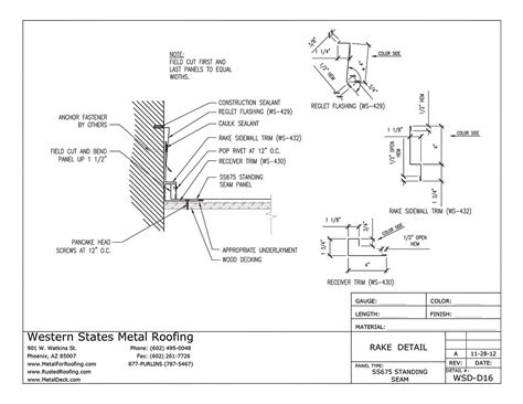 Sidewall Trim for Western Lock® Standing Seam