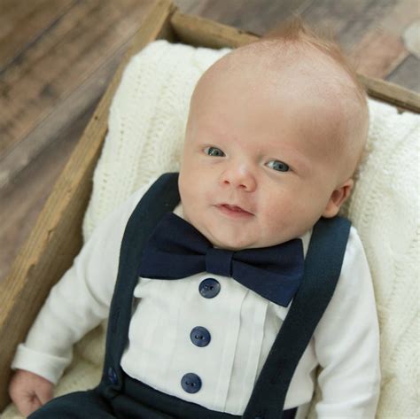 Navy Baby Tuxedo | Baby Boy Navy Blue Wedding Outfit 0-24M