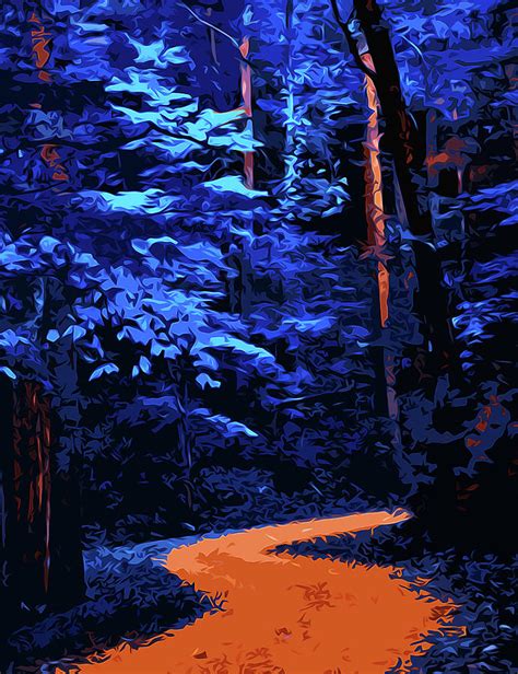 Into the forest of Night Painting by AM FineArtPrints - Fine Art America