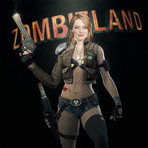 Super excited about Zombieland 2.. had to do an Emma Stone badass render. . . . #emmastone # ...