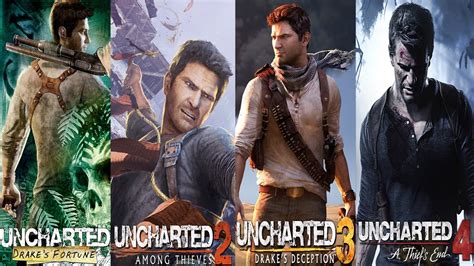 Uncharted The Complete Saga All Cutscenes Movie (Thief's End, Drake's Fortune, Among Thieves, 3 ...