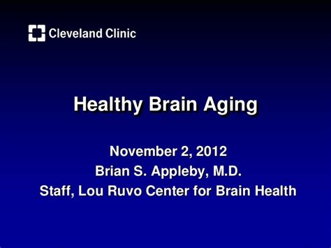 Healthy Brain Aging