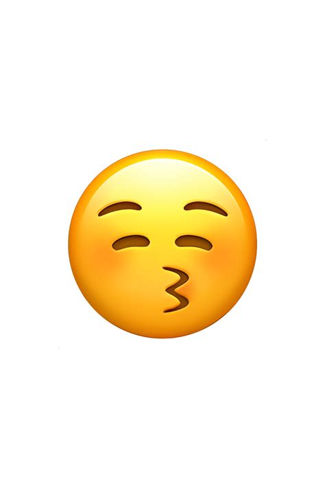 😚 Kissing Face With Closed Eyes Emoji | Kiss emoji, Ios emoji, Emoji stickers iphone