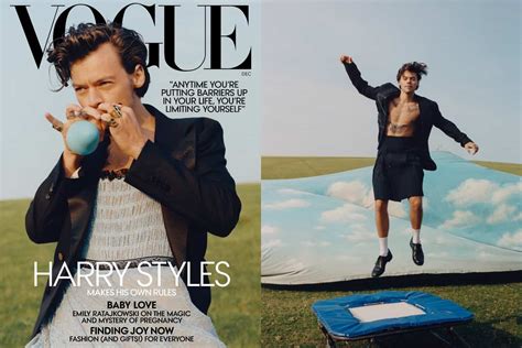 HARRY STYLES BECOMES THE FIRST MAN TO STAR ON VOGUE’S COVER IN 127 YEARS