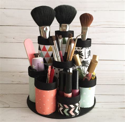 Hogar diez: Organizador de maquillaje diy