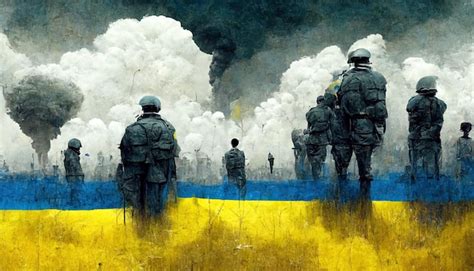 Premium Photo | Russia vs Ukraine metaphor war conflict illustration art background banner